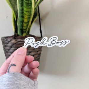 Posh Boss Minimalist Vinyl All Purpose Sticker
